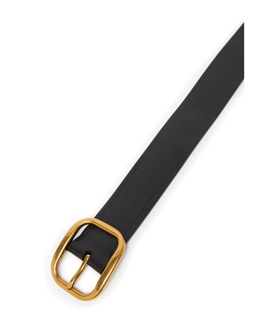Loewe Black Soft, Rounded Leather Belt