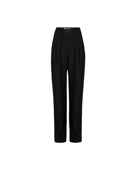 House of Dagmar Valentina Linen Trousers in Black Lyst