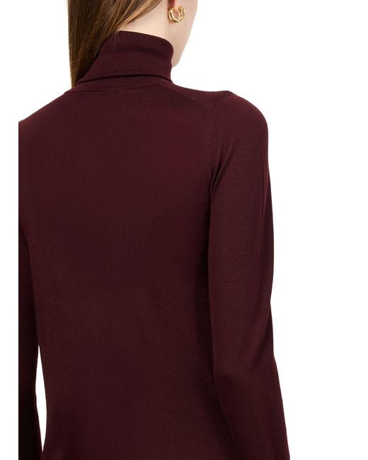 Max Mara Purple Saluto Turtleneck Sweater