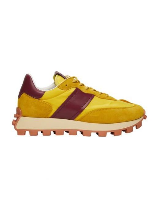 Tod's Sportiva Run Sneakers in Yellow | Lyst