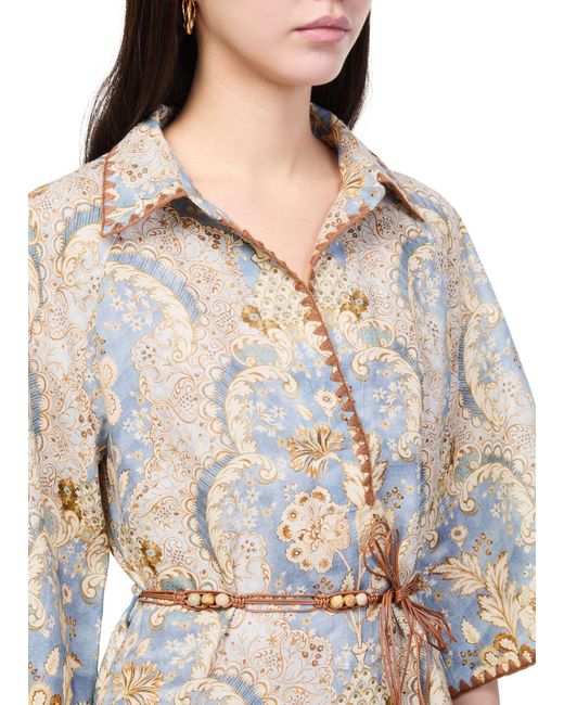 Zimmermann White Midikleid Daylight