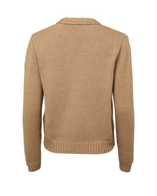 Moncler Natural Patterned Sweater