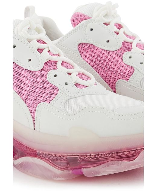 white nike trainers clear sole