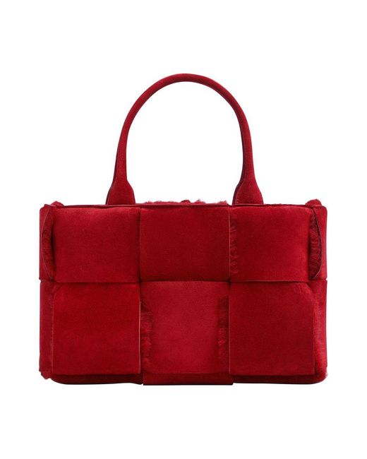 Bottega Veneta Red Arco Tote Bag