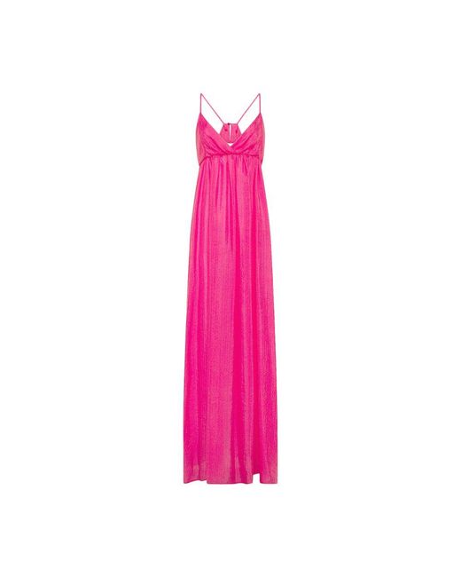 Momoní Pink Marisol Jacquarded Cupro Dress