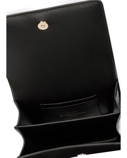 Dolce & Gabbana Black Patent Leather 3.5 Crossbody Bag
