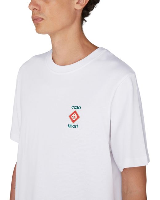 T-shirt manches courtes Casablancabrand pour homme en coloris White