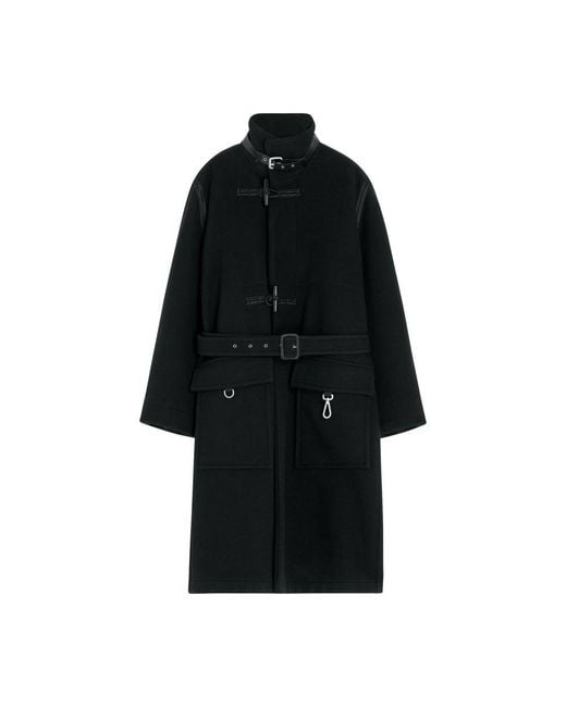 Lemaire Duffle Coat in Black | Lyst