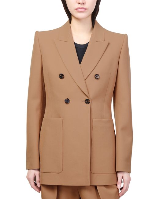 Chloé Brown Double-Breasted Blazer