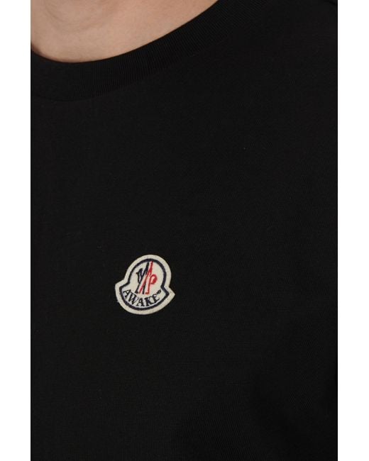 Moncler Genius Moncler 1952 X Awake - Logo T-shirt in Black Moncler Genius Moncler 1952 X Awake - Logo T-shirt in Black
