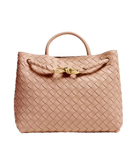 Bottega Veneta Brown Tasche Andiamo Im Kleinformat