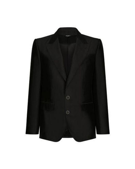 Dolce & Gabbana Black Single-breasted Sicilia-fit Suit for men