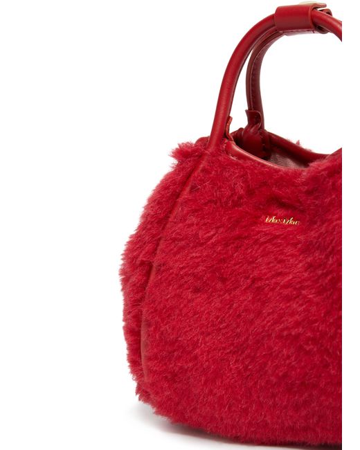 Max Mara Red Tmarin Xs Top Handle Bag