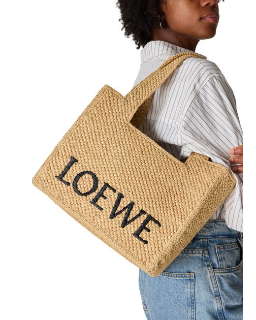 Loewe Brown Medium Font Tote