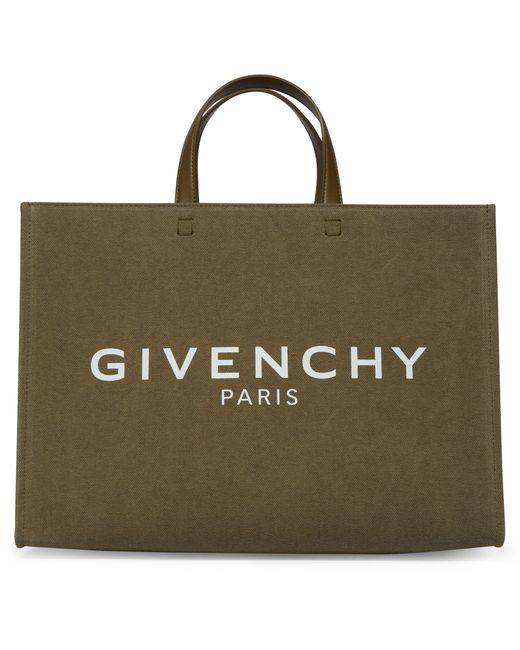 Givenchy Green Medium G-Tote Shopping Bag