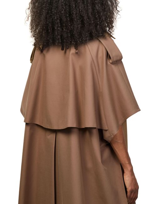 Max Mara Brown Double-Breasted Cape