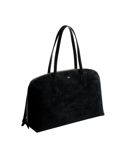 Sac Cabas En Daim Totême  en coloris Black