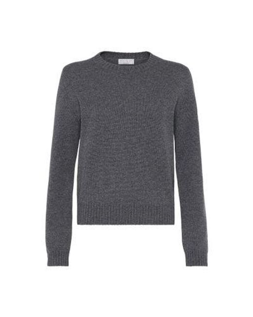 Brunello Cucinelli Gray Cashmere Sweater