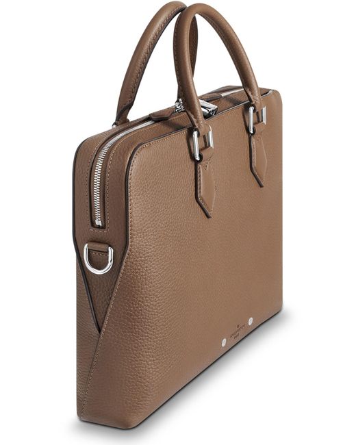 Louis Vuitton Malesherbes Hand Flap Bag briefcase(Brown)