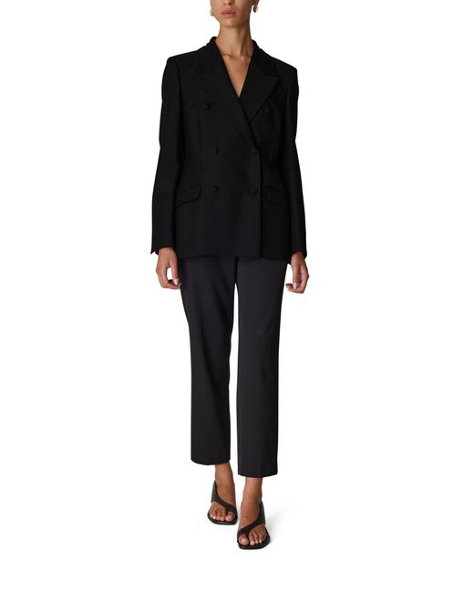 Rohe Black Double-Breasted Blazer
