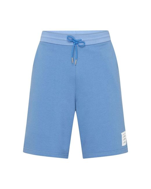 Thom Browne Blue Sweat Short for men