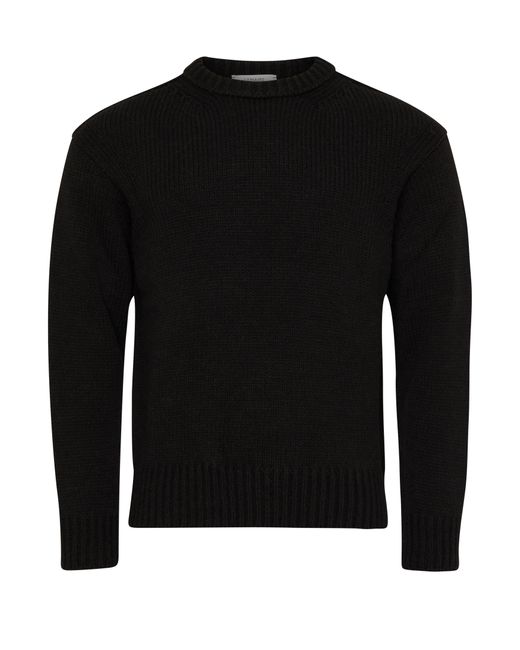 Lemaire Black Boxy Sweater for men