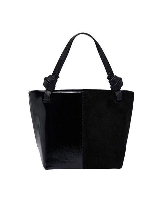 Staud Black Ida Mini Tote Bag