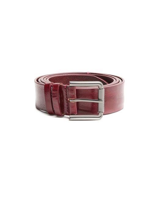 Max Mara Red Buckle Belt