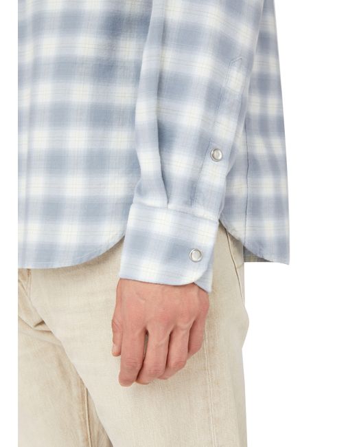 Tom Ford Blue Long-sleeve Cowboy Shirt for men