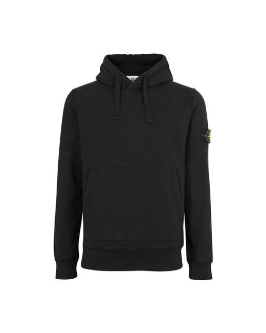 Stone island black hoodie mens Clearance