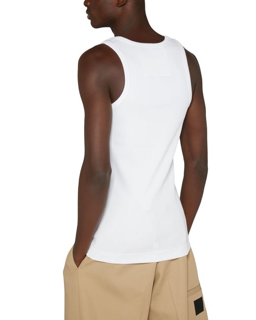Givenchy White Extra Slim Fit Tank Top for men