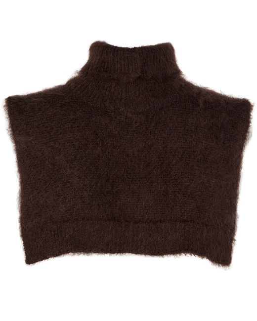 Moncler Brown Turtleneck Cape