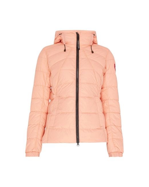 Canada Goose Pink Abbott Puffy Jacket With Hood