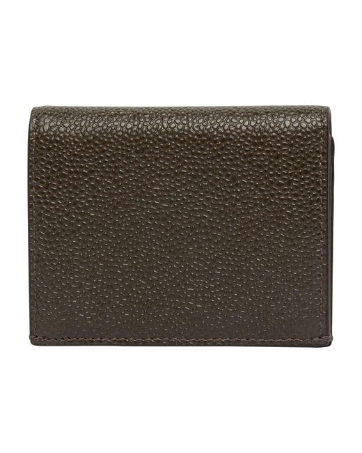Thom Browne Green Double Card Holder for men