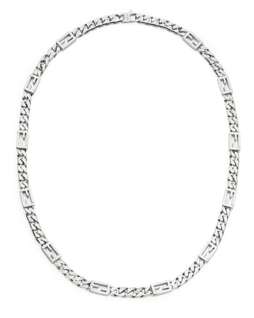 Fendi Baguette Halskette in Metallic für Herren