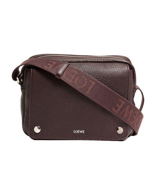 Loewe Brown Xs Pebble Messenger Bag for men