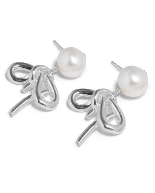 Completedworks Metallic Perlen-Ohrringe