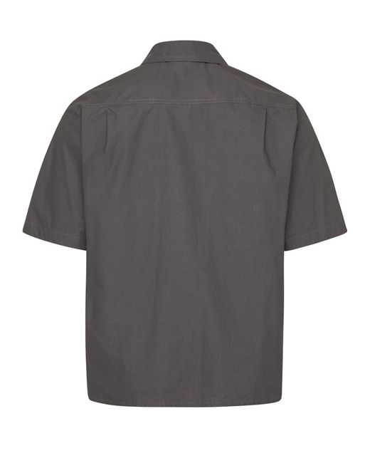 Stone Island Black Short-Sleeved Overshirt for men