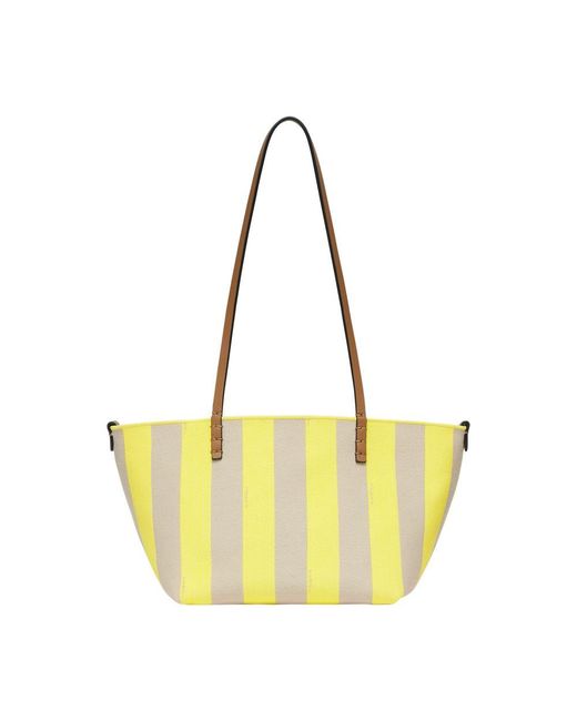 Fendi Yellow Small Shopper Bag