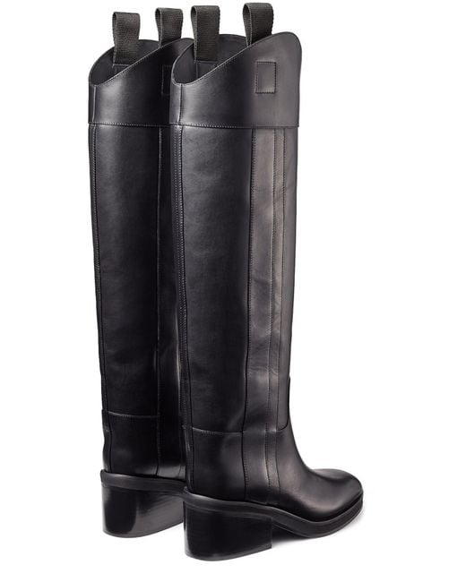 Jimmy Choo Leather Tonya 70 Boots in Black - Lyst