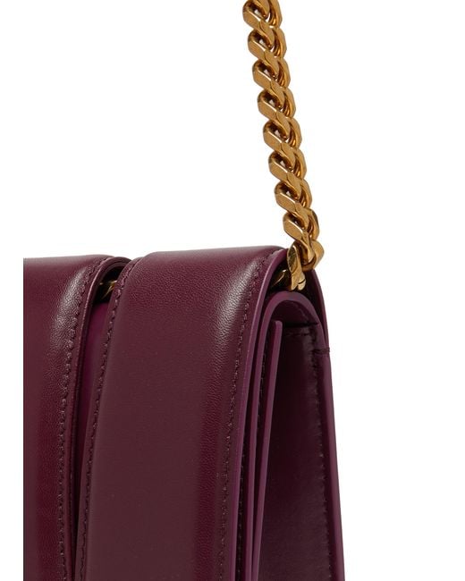 Alexander McQueen Purple The Slash Bag