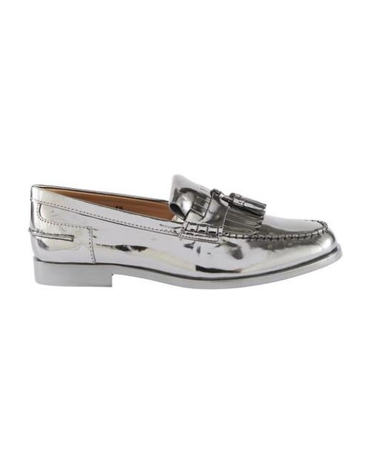 Tod's Metallic X Alber Elbaz Leather Loafers for men