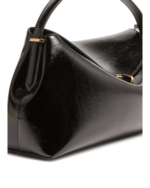 Totême  Black T-Lock Leather Handle Bag