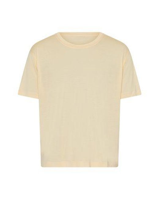 Lemaire Natural Soft Short Sleeve T-Shirt for men