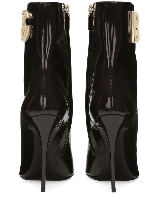 Dolce & Gabbana Black Stiefeletten aus Kalbsleder