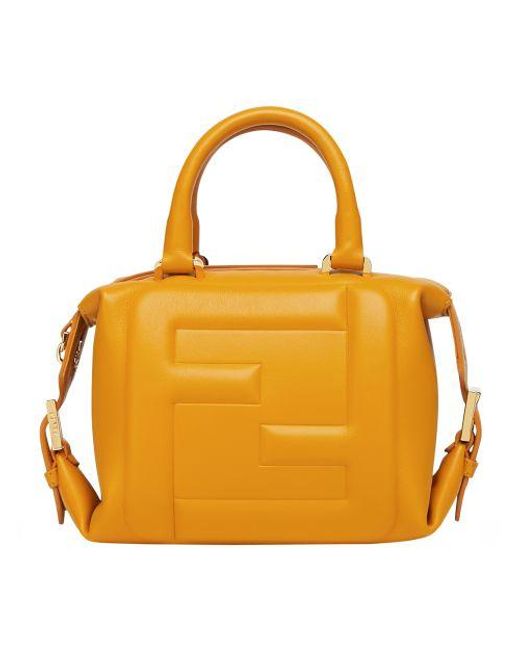 Fendi Yellow Ff Cube Bag