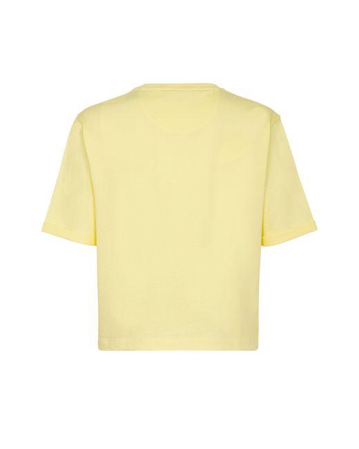 Fendi Yellow Short-Sleeved T-Shirt