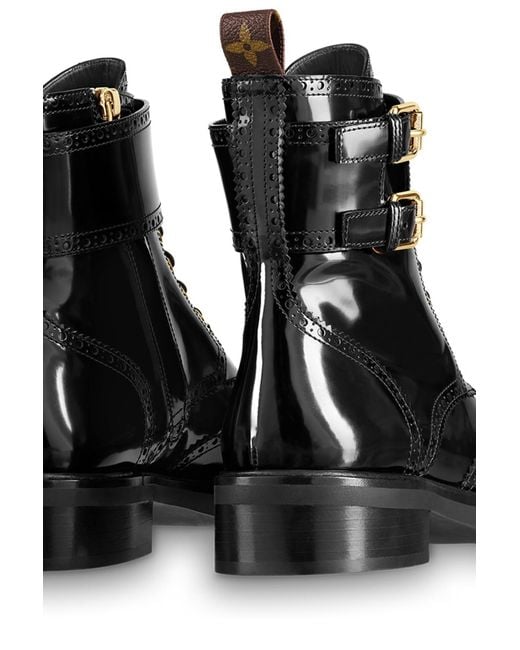 louis vuitton black boots womens