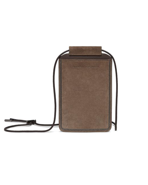 Brunello Cucinelli Brown Phone Bag