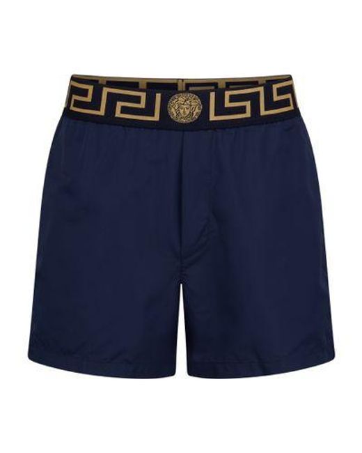 Versace Blue Swim Shorts for men